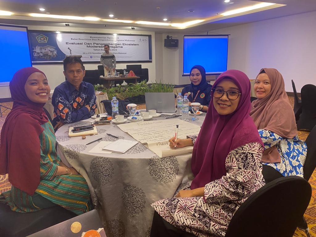 Tiga Fasilitator Nasional Moderasi Beragama UIN Alauddin Makassar Berkontribusi dalam Evaluasi dan Pengembangan Ekosistem MB TA 2023