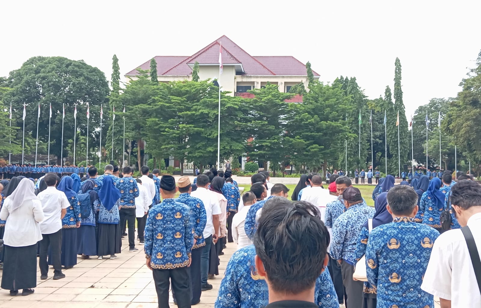 Dosen dan Staf FAH UIN Alauddin Makassar Ikuti Upacara Kesadaran Nasional