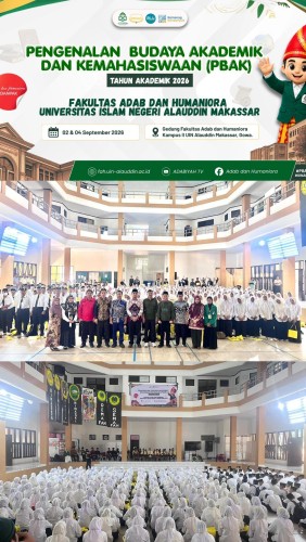 Mahasiswa Baru Prodi SPI Ikuti Pembukaan PBAK di Fakultas Adab dan Humaniora